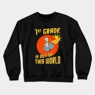 1st Grade is Out of This World Back to School Astronaut Crewneck Sweatshirt